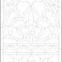 diseño del dibujo de vitral