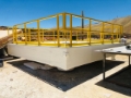 Fabricación de barcazas de FRP flotantes para represos
