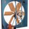 Modelo VA. Ventilador axial de muro con transmisión de poleas y bandas.