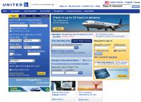 Sitio web de United Airlines