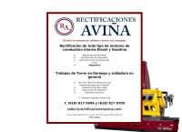 Sitio web de Rectificaciones Aviña SA de CV