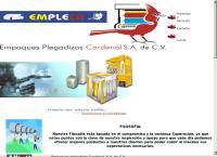 Sitio web de Empaques Plegadizos Cardenal, S.A. de C.V. Empleca