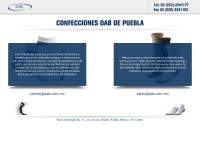 Sitio web de Confecciones Dab de Puebla, S.a. de C.v
