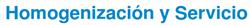 Homogenización y Servicios