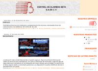 Sitio web de Central de Alarmas Beta, S.a. de C.v