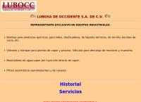 Sitio web de Lubosa de Occidente, S.A. de C.V. Lubocc