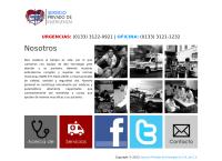 Sitio web de Servicio Privado de Emergencia, S.A. de C.V