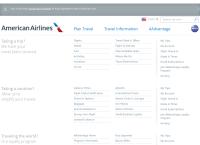 Sitio web de American Airlines