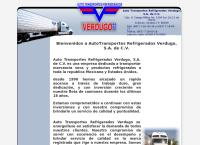 Sitio web de Auto Transportes Refrigerados Verdugo, S.a. de C.v