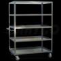 Carro para almacén con 5 charolas
