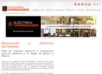 Sitio web de Eléctrica Variedades. Material eléctrico e iluminación.