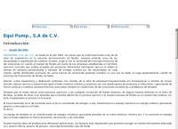 Equi Pump, S.a. de C.v