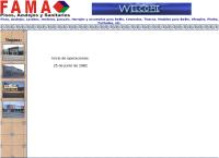 Sitio web de Fama Pisos, Azulejos y Sanitarios