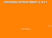 Sitio web de Especialidades Eléctricas Faraday