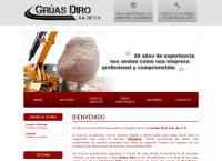 Sitio web de Gruas Dirosa
