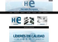 Sitio web de Herrajes Europeos, S.A. de C.V