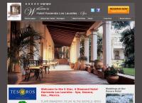 Sitio web de Hotel Hacienda Los Laureles