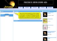 Sitio web de Librería Saturno
