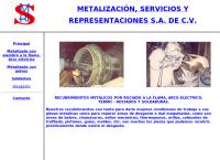 Sitio web de Metalización, Servicios y Representaciones, S.a. de C.v