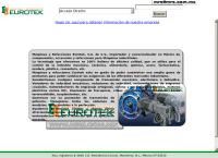 Sitio web de Máquinas y Refacciones Eurotek, S.a. de C.v