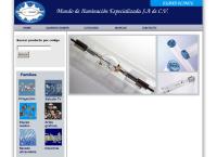 Sitio web de Mundo de Iluminación Especializada, S.A. de C.V