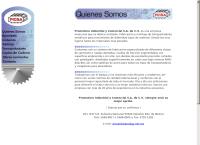 Sitio web de Promotora Industrial y Comercial, S.A. de C.V. PICSA