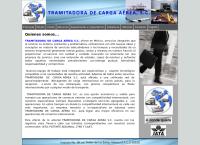 Sitio web de Tramitadora de Carga Aérea, S.c