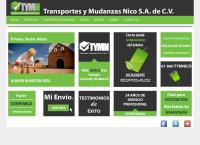 Sitio web de Transportes y Mudanzas Nico, S.a. de C.v