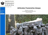 Sitio web de Artículos Funerarios Anaya
