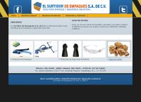 Sitio web de El Surtidor de Empaques S.a. de C.v