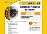 Sitio web de Surebrakes - Especialistas en frenos