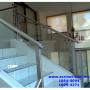 barandal de acero inoxidabl y cristal