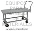 Carro plataforma de altura en acero