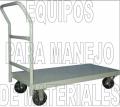 Carro plataforma baja en acero