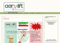 Sitio web de Aerolift Rentals