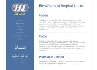 Sitio web de Hospital La Luz, S.a. de C.v