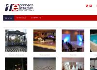 Sitio web de Primero Eventos Monterrey