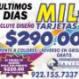 PROMOCION TARJETAS X MILLAR
