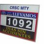 Pizarrón magnético días sin accidentes