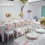 Mesa Estilo Vintage Rosa Pastel