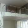 barandal inoxidable y cristal templado