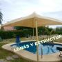 Estructuras con malla sombra