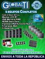 5 Equipos Completos Core 2 Duo más Impresora Nueva!!