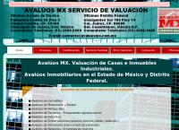 Sitio web de Avaluos Mx Servicio de Valuacion