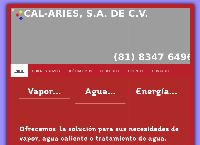 Sitio web de CALDERAS CAL-ARIES, S.A. DE C.V.