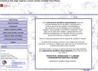 Sitio web de Laboratorio Analitico Especializado