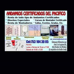 Andamios Certificados Del Pacifico