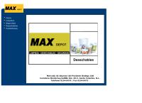 Sitio web de Max Depot