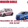 Promo doble 4 cilindros checa modelos participantes