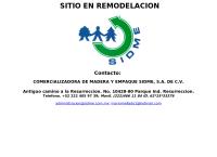 Sitio web de Comercializadora de Madera y Empaque Sidme SA de Cv